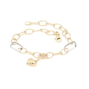 Categories - Bratara Aur 14K galben, alb, zirconii