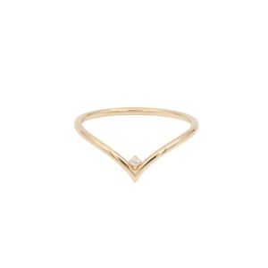 Inel Aur 14K galben cu zirconiu