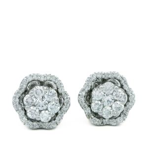 Cercei cu diamante Aur 18K