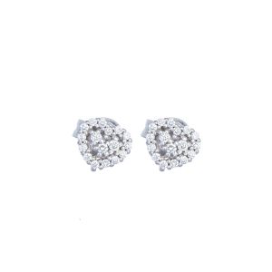Cercei cu diamante Aur 14K