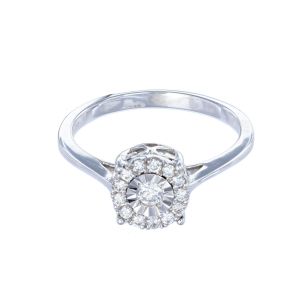 Inel cu diamante Aur 18K