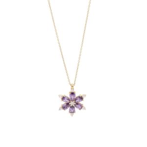 Colier Aur 14K Galben, Zirconii