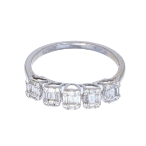 Inel cu diamante Aur 18K