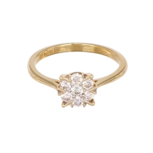 Inel cu diamante Aur 18K